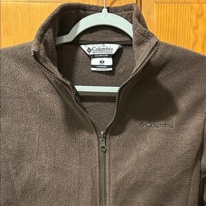Columbia Womens Interchange Fleece Jacket Brown Full Zip Size S Soft Shell Layer